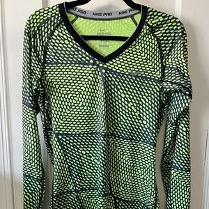 Nike Pro Dri-Fit Fitted Long Sleeve Shirt- Medium